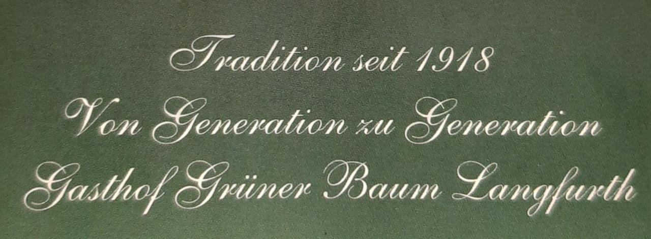 Gasthof Gruener Baum Oberlangfurth Buitenkant foto